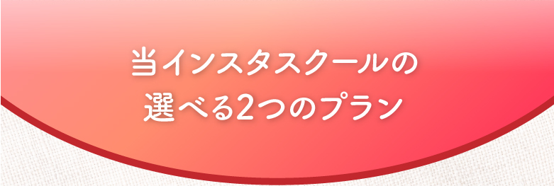 インスタ運用代行とインスタマーケターの2プラン